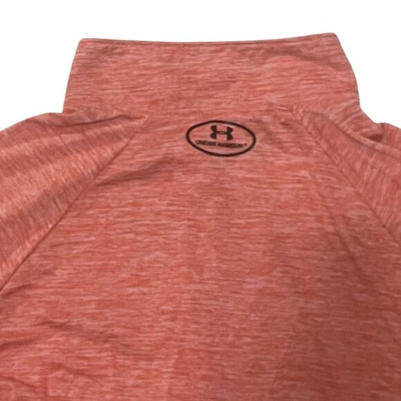 Under Armour Women's ½ Zip Long-Sleeve Pullover Women's Medium Peach/Plasma - Picture 7 of 7